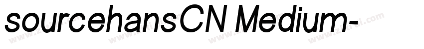 sourcehansCN Medium字体转换